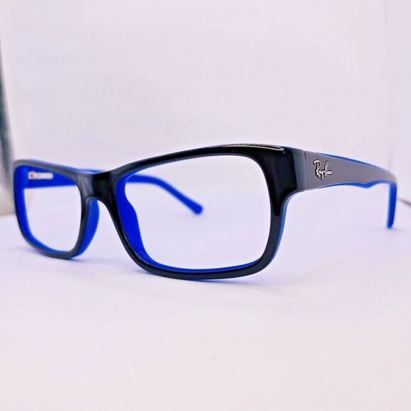 Ray-Ban Authentic Eyeglasses RB 5268 5179 52 [] 17 135 MM Black Blue - Picture 1 of 8